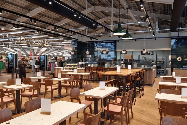 The café at the new M&S clothing and home store at The Leamington Shopping Park.