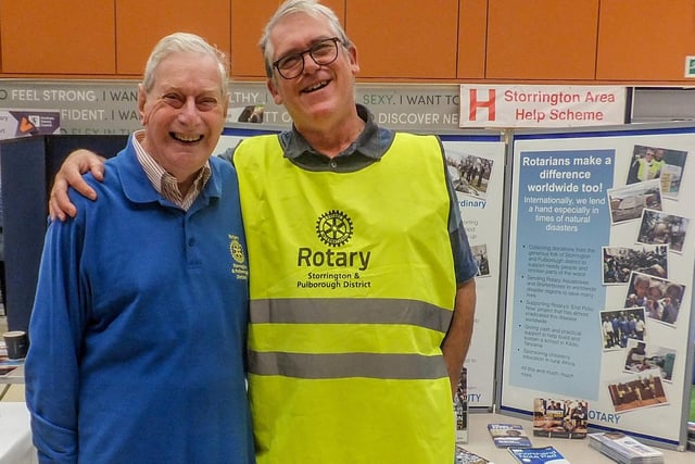 Storrington Rotarians at the Storrington Volunteering Fair on Saturday, October 9.