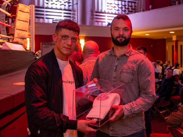 Kieron Conway was on hand to support his bother Ryan, just hours after his win over JJ Metcalf in Liverpool on Saturday night