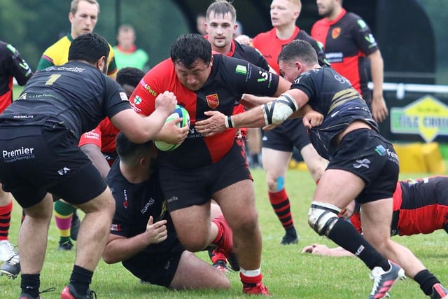 Ben Dawes on the charge in Newbold's win over Wolverhampton  PICTURES BY STEVE SMITH