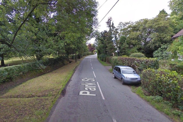David White said Park Street Slinfold's speed limit should reduced. Photo: Google Streetview
