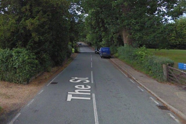 David White said The Street Slinfold's speed limit should reduced. Photo: Google Streetview