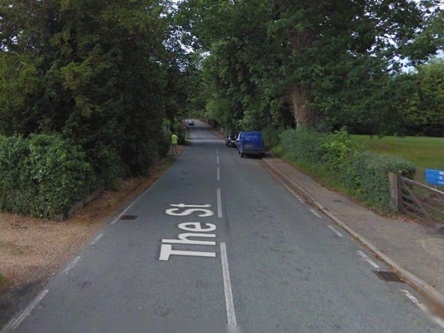 David White said The Street Slinfold's speed limit should reduced. Photo: Google Streetview