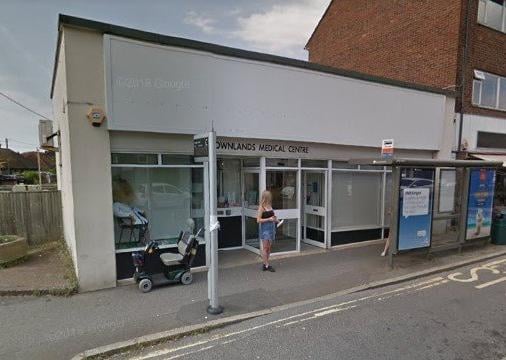 Downlands Medical Centre, High Street, Polegate. Feedback forms received: 134 Response rate: 51.3% Fairly poor: 12% Very poor: 5.4% Photo from Google Maps. SUS-211015-113956001