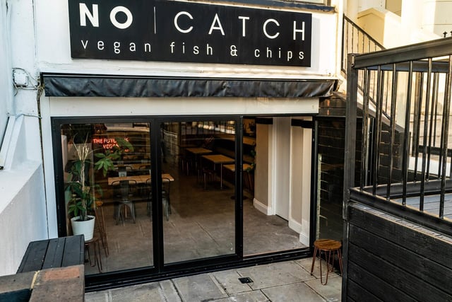 The new No Catch vegan fish and chip shop in Kings Road, Brighton, opened on Saturday, October 9