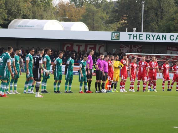 The teams line-up
