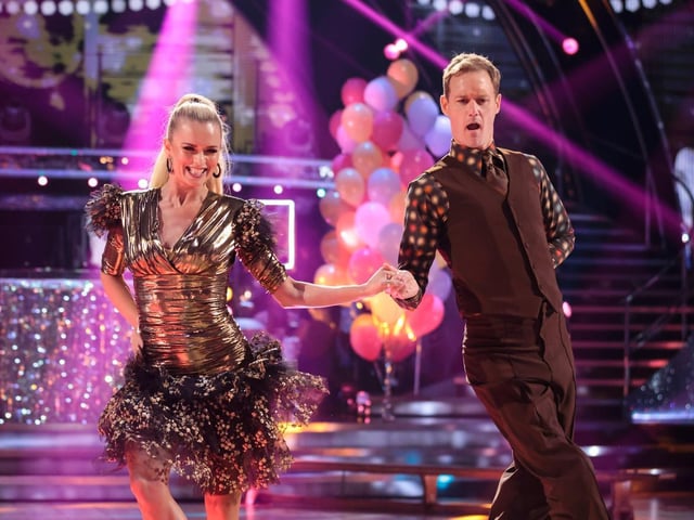 Nadiya Bychkova and Dan Walker dance their Cha Cha Cha. Picture courtesy of the BBC