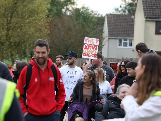 There was support from across the town