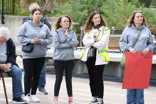 Cllr Zoe McGhee (second right) was one of the organisers
