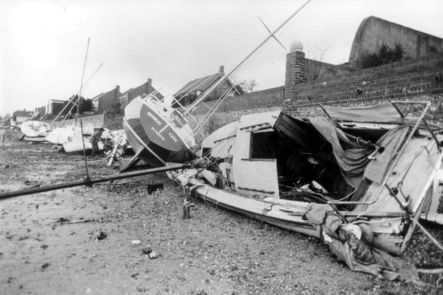 Emsworth shore after the Great Storm in 1987