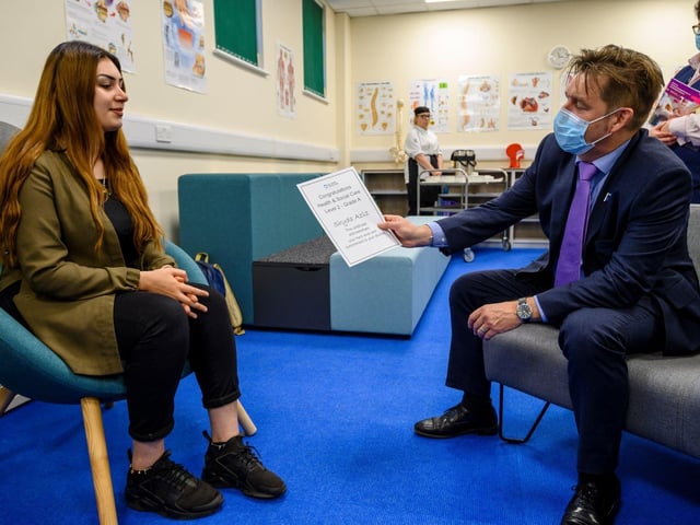 Mayor Dr Nik Johnson visits the academy