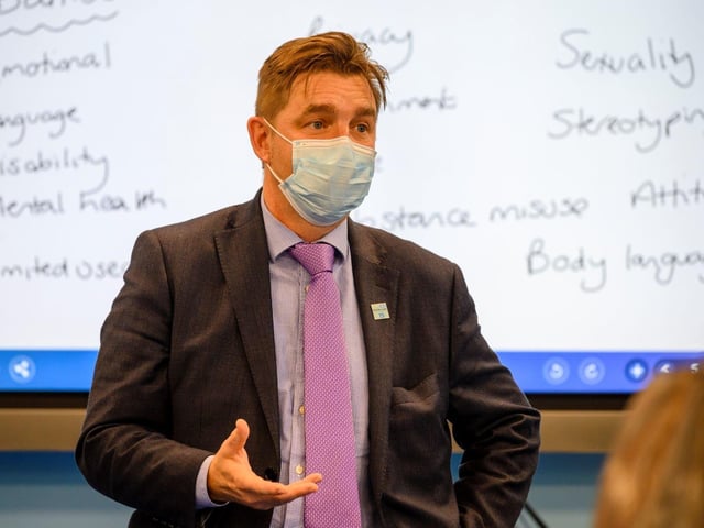 Mayor Dr Nik Johnson visits the academy