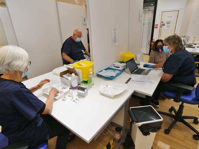 New NHS vaccination centre opened this morning EMN-211018-111430009