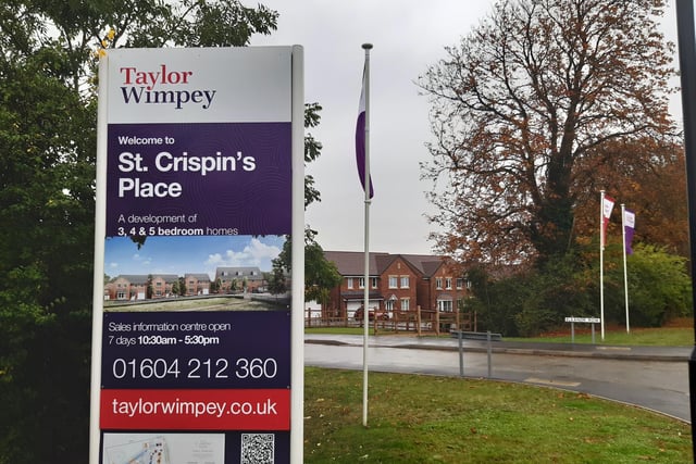 Taylor Wimpey’s St Crispin’s Place development in Upton will see a total 118 new homes built on land off Berrywood Drive and St Crispin Drive.