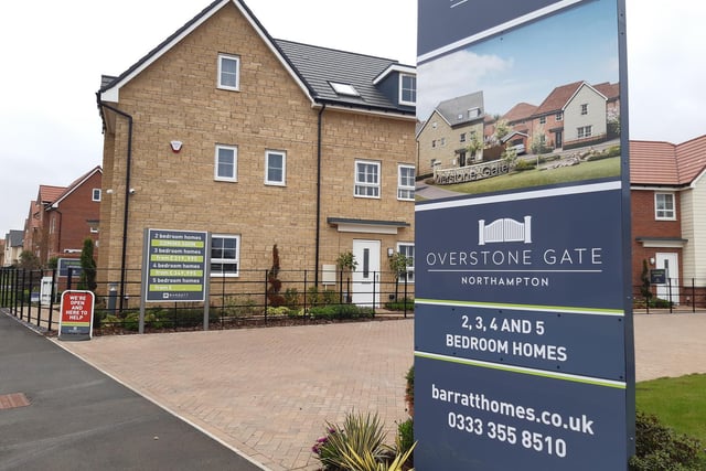 Northamptonshire housebuilder Barratt and David Wilson Homes' Overstone Gate development will feature a selection of three, four and five-bedroom properties. The estate will house hundreds of homes.