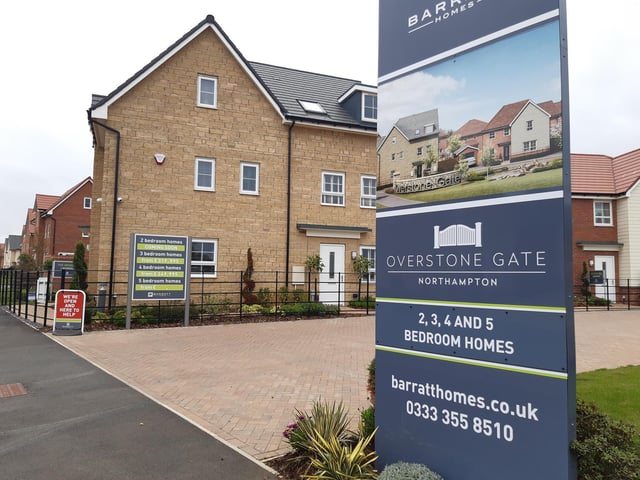 Northamptonshire housebuilder Barratt and David Wilson Homes' Overstone Gate development will feature a selection of three, four and five-bedroom properties. The estate will house hundreds of homes.
