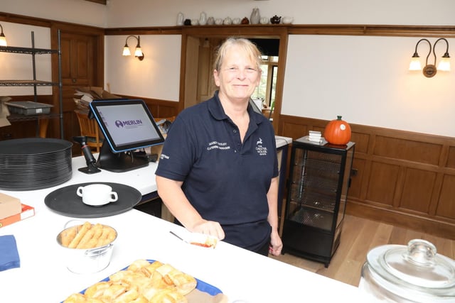 Catering manager Mandy Dooley used to work at Wrenn School in Wellingborough and now head the catering team and volunteers.