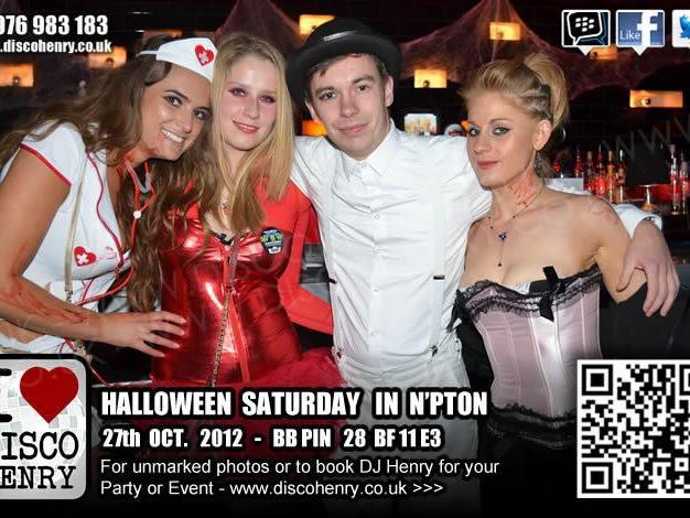 A Halloween Saturday night out in Northampton in 2012. Photo: Disco Henry