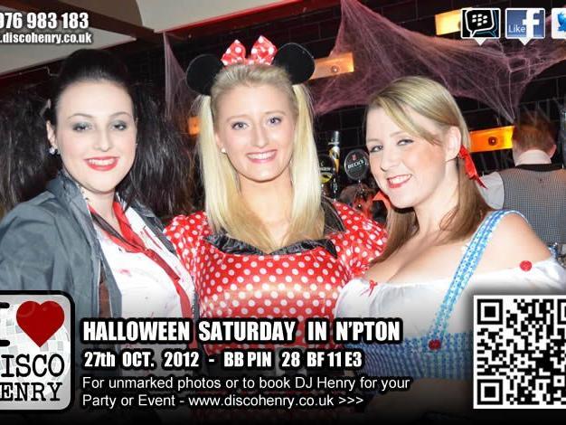 A Halloween Saturday night out in Northampton in 2012. Photo: Disco Henry