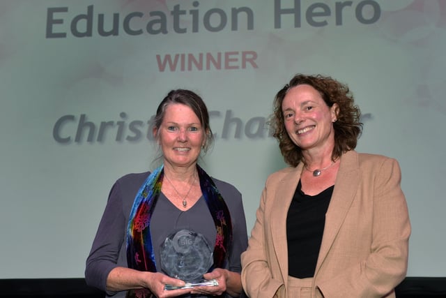 East Sussex Big Thank you Awards 2021. Education Hero Christa Chandler (Pic by Jon Rigby) SUS-211022-103140008