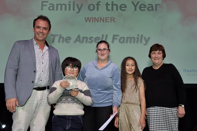 East Sussex Big Thank you Awards 2021. Family of the Year The Ansell Family (Pic by Jon Rigby) SUS-211022-103106008