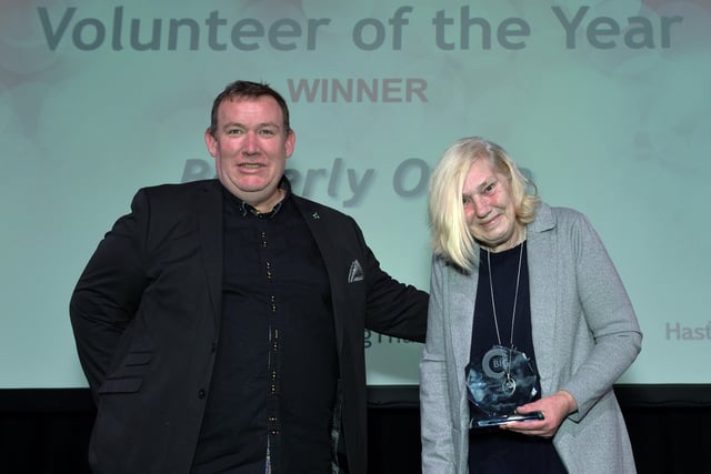 East Sussex Big Thank you Awards 2021. Volunteer of the Year Beverly Owen (Pic by Jon Rigby) SUS-211022-103118008