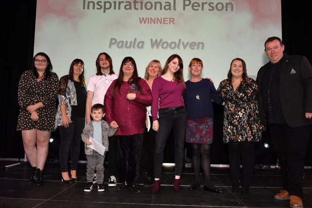 East Sussex Big Thank you Awards 2021. Inspirational Person of the Year Paula Woolven (Pic by Jon Rigby) SUS-211022-103043008