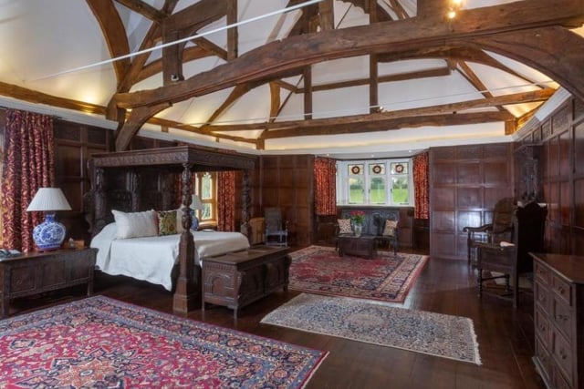 How about this master bedroom?! There's enough space for a small five aside football match.