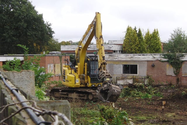 Demolition work has been taking place at the former WCC depot and Old Ridgeway School site in Montague Road in Warwick. Photo by Geoff Ousbey