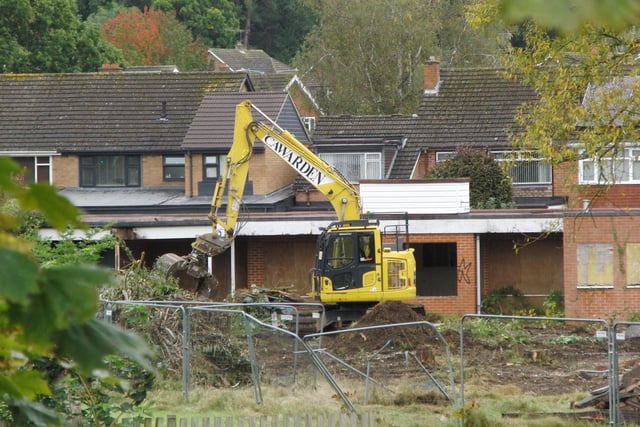 Demolition work has been taking place at the former WCC depot and Old Ridgeway School site in Montague Road in Warwick. Photo by Geoff Ousbey