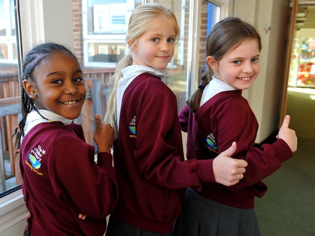 The Globe Primary Academy, Irene Avenue, Lancing, held a Back to Front Day on Friday, October 22, in aid of the charity Shine to raise awareness of spina bifida. Pictures: Steve Robards SR2110221