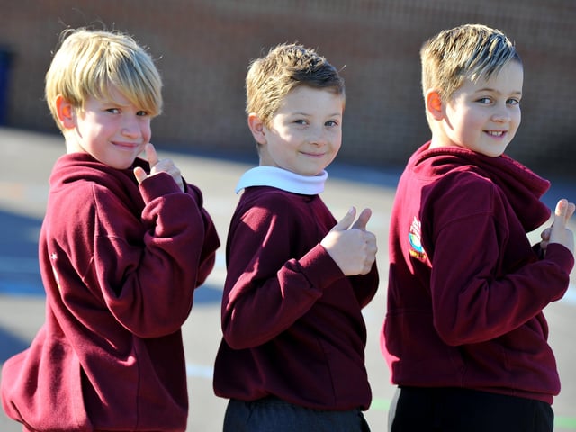 The Globe Primary Academy, Irene Avenue, Lancing, held a Back to Front Day on Friday, October 22, in aid of the charity Shine to raise awareness of spina bifida. Pictures: Steve Robards SR2110221
