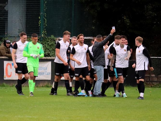Action and celebrations from Pagham's FA Vase tie with Kent-based Snodland at Nyetimber Lane, which ended with the Lions winning 4-2 on penalties / Pictures: Roger Smith