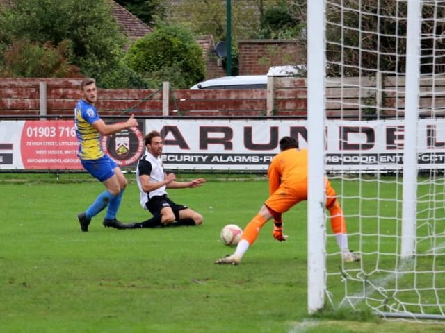 Action and celebrations from Pagham's FA Vase tie with Kent-based Snodland at Nyetimber Lane, which ended with the Lions winning 4-2 on penalties / Pictures: Roger Smith