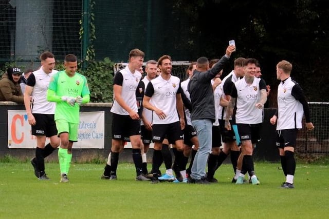 Action and celebrations from Pagham's FA Vase tie with Kent-based Snodland at Nyetimber Lane, which ended with the Lions winning 4-2 on penalties / Pictures: Roger Smith