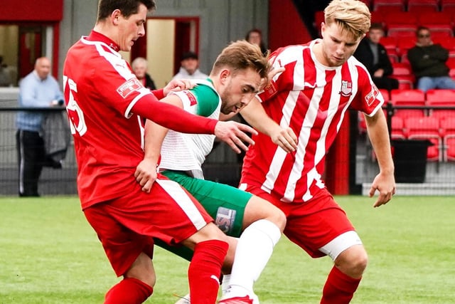 Action from the Rocks' draw at Bowers and Pitsea / Pictures: Lyn Phillips and Trevor Staff