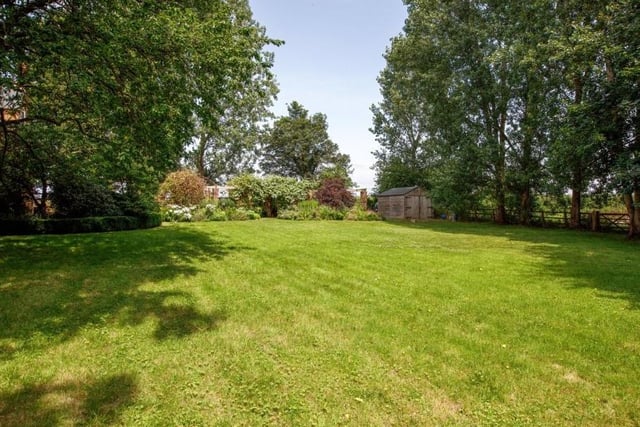 Garden view of the period home for sale in the village of Deddington (Image from Rightmove)