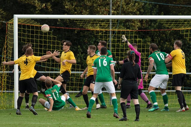 Action from Littlehampton Town's 3-2 win over Moneyfields in the FA Vase / Picture: Chris Hatton