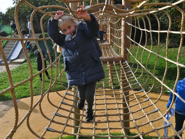 The new Fox play area at Ferry Meadows. Children using the new equiptment EMN-211026-140844009