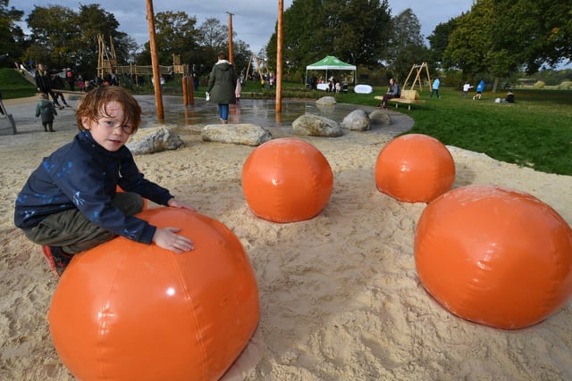 The new Fox play area at Ferry Meadows.  Samuel Slater (7). EMN-211026-140908009