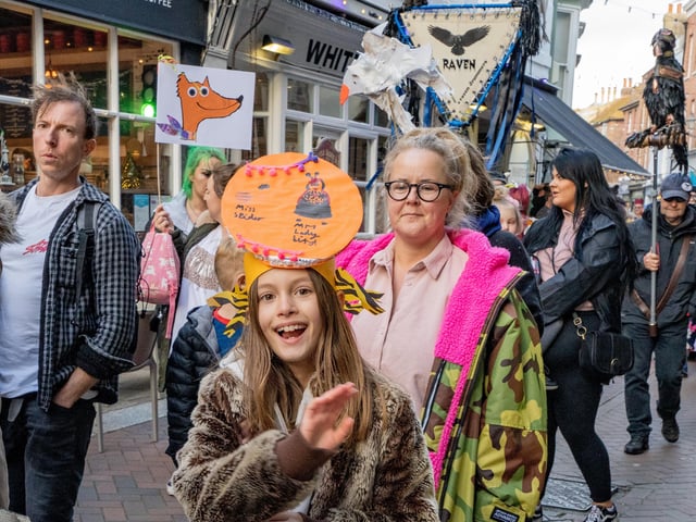 Hastings Story Telling Festival Childrens story telling Day and Parade The Stade 24.10.21 SUS-211026-102935001