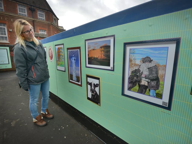 The Footbridge Gallery at Bexhill Railway Station. SUS-211026-152014001