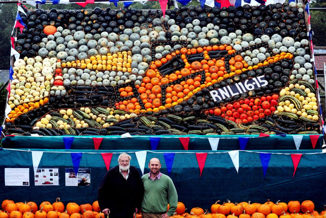 Robin Upton and Mark Ford honoured the RNLI with their 2015 display. Picture: Kate Shemilt