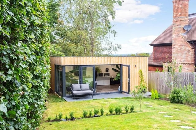 An outside view of the versatile summer house. Picture: Hamptons - Haywards Heath Sales.