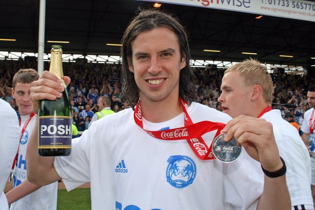 George Boyd shows off his League One promotion winners medal in 2009.