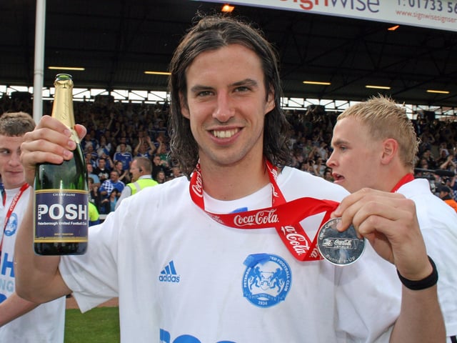 George Boyd shows off his League One promotion winners medal in 2009.