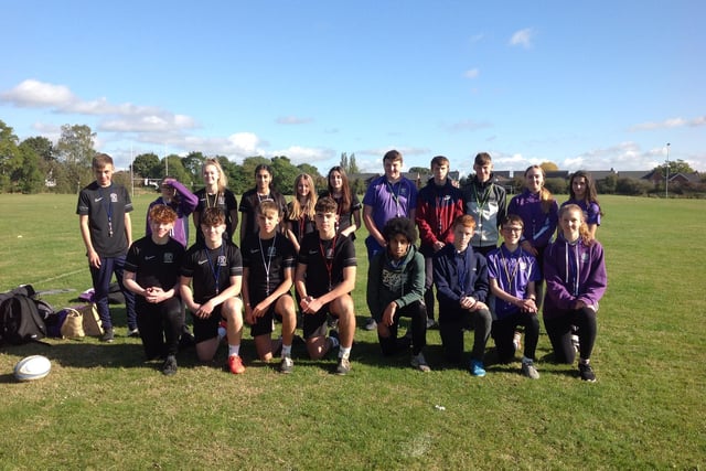 Young sports leaders from Rugby Free Secondary School