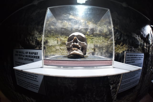 The True Crime Museum in Hastings.

The skull of Louis Lefèvre SUS-211025-155555001
