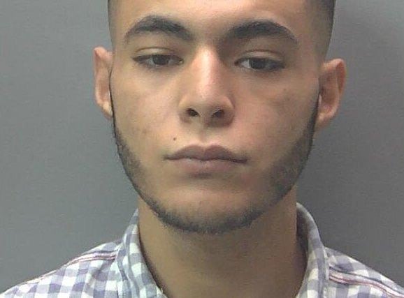Ramzadene Abdellouche, 20, of Allexton Gardens, Peterborough,  admitted possession of an offensive weapon in a public place and affray. He was jailed for 14 months