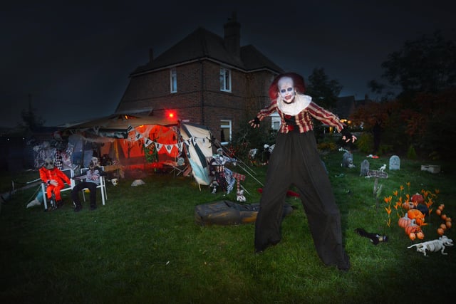 Helloween house in Ponswood Road, St Leonards, that's raising money for the RNLI.

Kelton Hawkins is pictured. SUS-211029-073117001